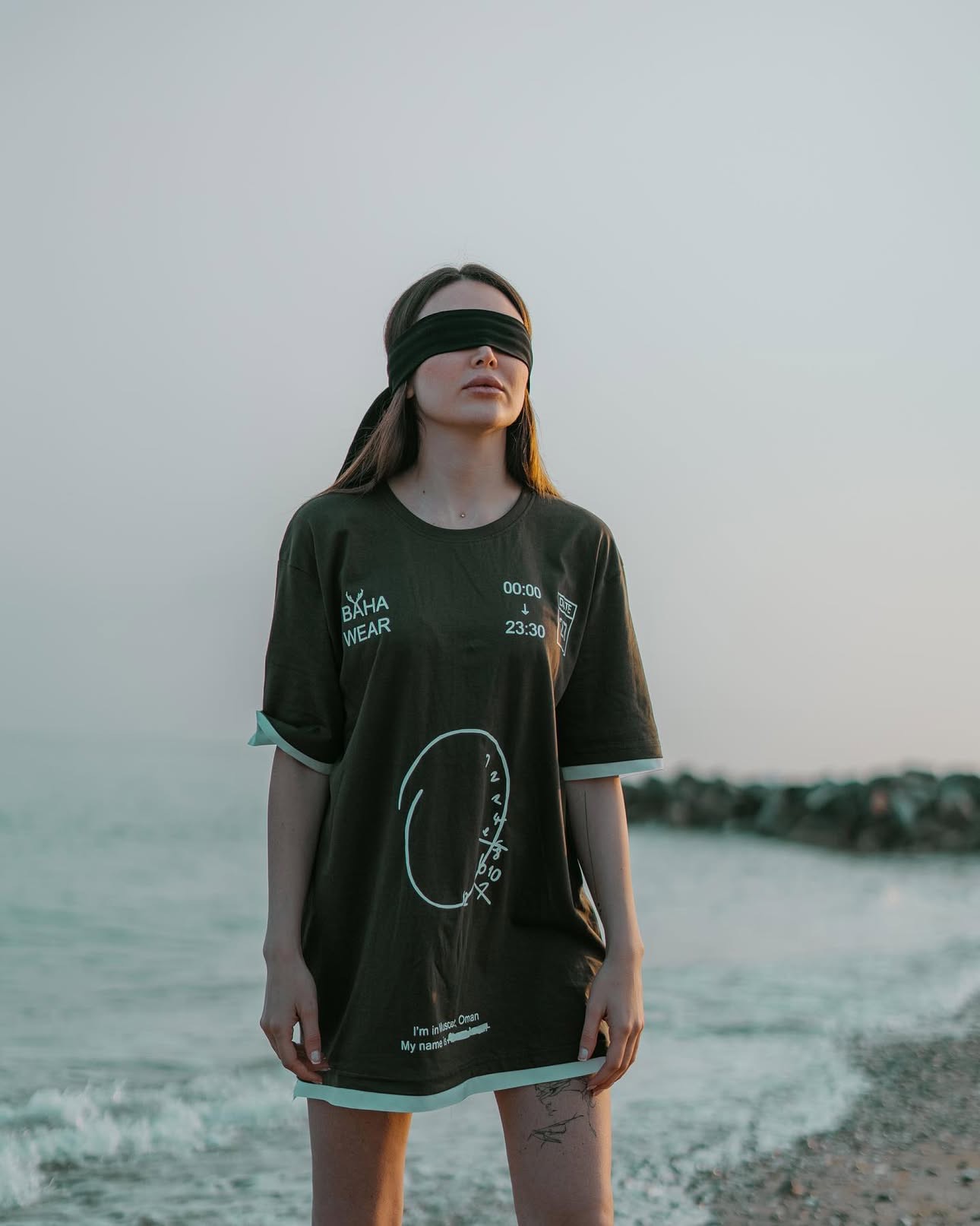 تیشرت سبز ارتشی بَهاٰءٌ
